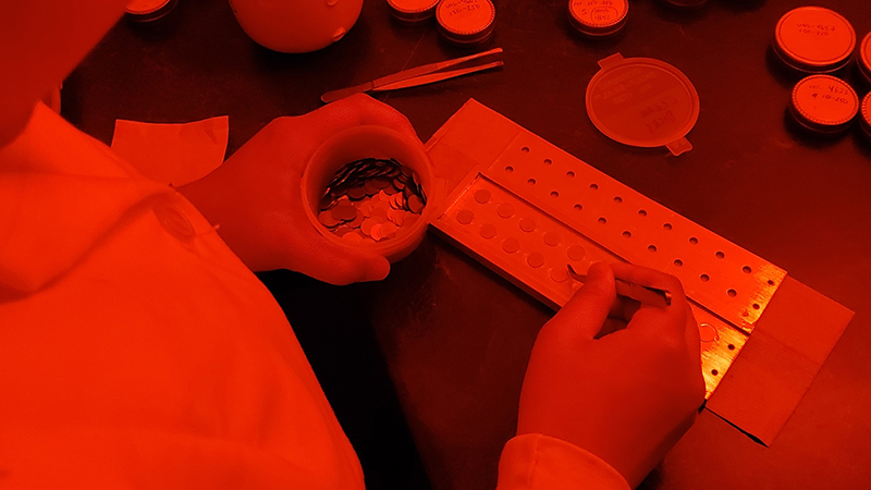 Preparing a sample in theLuminescence Lab